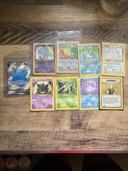 Lot Of Rare Pokémon Cards Sabrina’s Gengar Mew Togepi Scyther Blastoise Vaporeon - Image 5