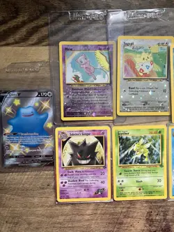 Lot Of Rare Pokémon Cards Sabrina’s Gengar Mew Togepi Scyther Blastoise Vaporeon - Image 6
