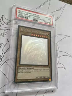 Yu-Gi-Oh! Blue-Eyes White Dragon 1st Edition Ghost Rare GFP2-EN175 PSA 7 - Image 2
