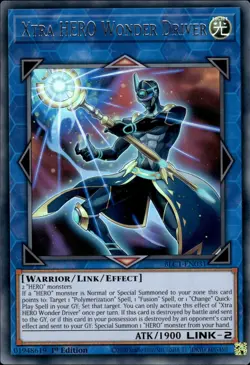 Xtra HERO Wonder Driver - Silver Ultra Rare 1st Ed. BLC1-EN031 - NM - YuGiOh - Image 1