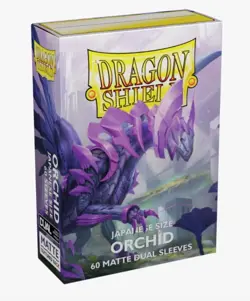 Dragon Shield 60CT Matte Dual Sleeves – Orchid – YuGiOh Japanese Size - Image 1