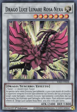 yu gi oh super rare ita 1ed ra03-it038 Dragon Moonlight Pink Black - Image 2