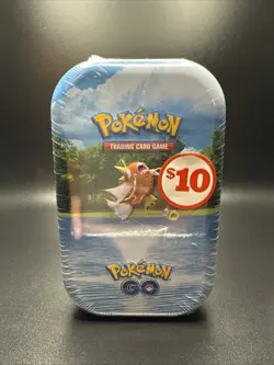 Pokemon Pokemon GO Mini Tin Magikarp Factory Sealed 2 Packs 1 Coin 1 Art Card - Image 1