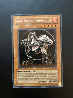 Yu Gi Oh Horus The Dragon of the Dark Flame LV4 Sod-it006 Rare ITA 1ed Near Mint - Image 3