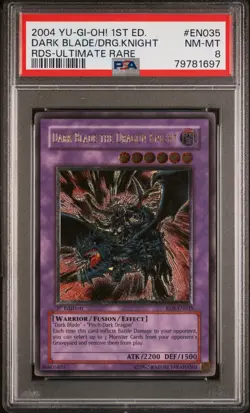 Yu-Gi-Oh Dark Blade The Dragon Knight RDS-EN035 1st Edition Ultimate Rare PSA 8 - Image 16