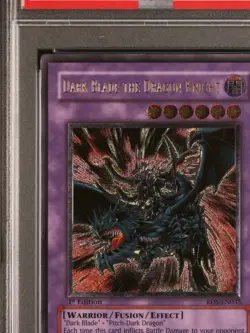 Yu-Gi-Oh Dark Blade The Dragon Knight RDS-EN035 1st Edition Ultimate Rare PSA 8 - Image 5