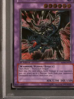 Yu-Gi-Oh Dark Blade The Dragon Knight RDS-EN035 1st Edition Ultimate Rare PSA 8 - Image 6