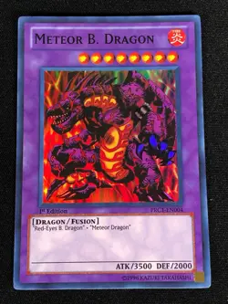 Yugioh Meteor B. Dragon PRC1-EN004 1ST Super (LP) - Image 1
