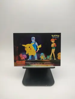 Holo Foil #25 THE BATTLE OF THE CHAMPIONS Topps Pokemon Card Mewtwo Strikes Back - Image 1