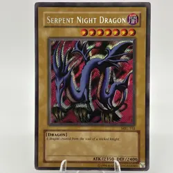 Yugioh Magic Ruler Serpent Night Dragon 2002 MRL-103 Secret Rare Unlimited - Image 1