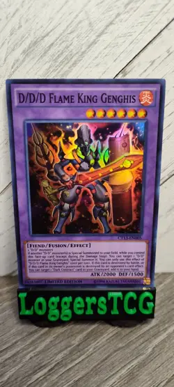 Yu-Gi-Oh! D/D/D Flame King Genghis / CT13 EN005 LIMITED LP - Image 1