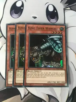 YUGIOH Super Rare King Tiger Wanghu OP24-EN004 x3 - Image 1
