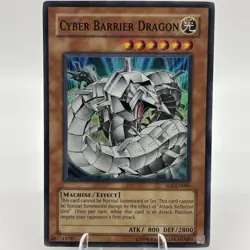 CYBER BARRIER DRAGON Super Rare 1996 SOI-EN006 Yugioh Card LP Yugi Kaiba Joey - Image 1
