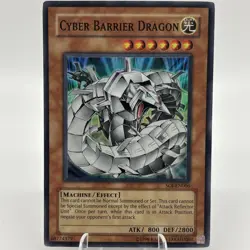 CYBER BARRIER DRAGON Super Rare 1996 SOI-EN006 Yugioh Card LP Yugi Kaiba Joey - Image 11