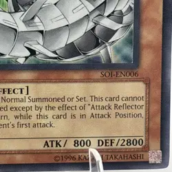 CYBER BARRIER DRAGON Super Rare 1996 SOI-EN006 Yugioh Card LP Yugi Kaiba Joey - Image 5