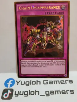 YUGIOH CHAIN DISAPPEARANCE PGL2-EN064 GOLD LIGHT  PLAYED - Image 1