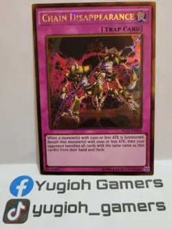 YUGIOH CHAIN DISAPPEARANCE PGL2-EN064 GOLD LIGHT  PLAYED - Image 2