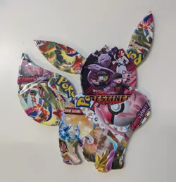 Pokemon Fan Art Shadow Box Pack Art Eevee w/ VMax  Card SWSH087 Black Star Promo - Image 2