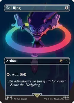Sol Ring 2093 Secret Lair Drop Sonic: Chasing Adventure Non-Foil MTG NM - Image 1