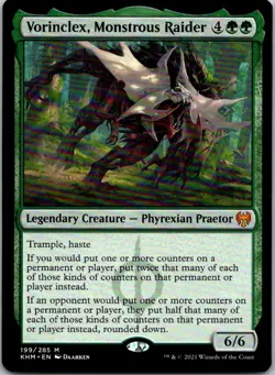 Magic the Gathering Vorinclex, Monstrous Raider Kaldheim MTG Free Shipping! - Image 1