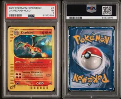 2002 Expedition Charizard Holo Foil 6/165 WOTC E-Reader Series Pokemon PSA 1  - Image 3