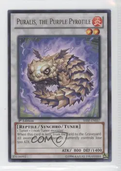 Puralis the Purple Pyrotile 1st Ed. YuGiOh Shadow Specters #SHSP-EN057 2ol - Image 1