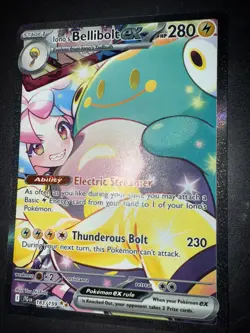 Iono's Bellibolt EX Sir 183/159 SV09 Holo PokÃ©mon TCG Card Journey Together - Image 2