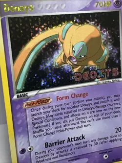 Deoxys 18/107 EX Deoxys Defense Forme, Rev. Holo Pokemon Card 2005. NM- - Image 2