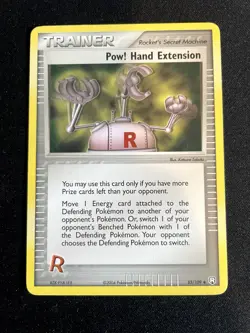 Pow! Hand Extension 85/109 Uncommon Team Rocket Returns PokÃ©mon Card - Image 1