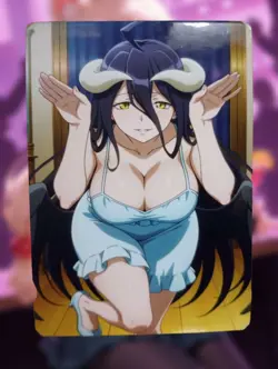 Albedo Overlord Anime Waifu Sexy Goddess Doujin Lewd Hentai Card - Image 1