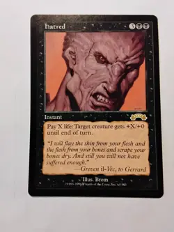HATRED MTG: Magic the Gathering Exodus Rare LP - Image 1