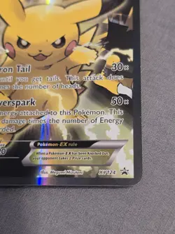 Pokemon TCG Pikachu EX XY 124 Black Star Promo Holo Full Art Pokemon Card #1 - Image 5