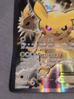 Pokemon TCG Pikachu EX XY 124 Black Star Promo Holo Full Art Pokemon Card #1 - Image 6