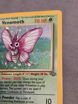 1999 Pokemon Venomoth Holo Rare 1st Edition Jungle 13/64 LP Card - Image 6