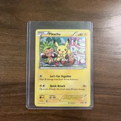 Pikachu XY95 Promo Pokemon Card XY Black Star Promo Rare Holo NM/MINT (+Sylveon) - Image 1