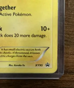Pikachu XY95 Promo Pokemon Card XY Black Star Promo Rare Holo NM/MINT (+Sylveon) - Image 5