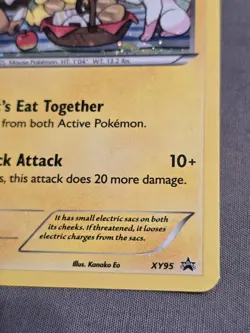 Pikachu XY95 Promo Pokemon Card XY Black Star Promo Rare Holo NM/MINT (+Sylveon) - Image 6