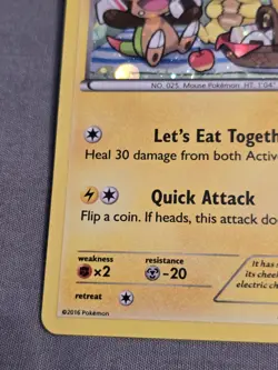 Pikachu XY95 Promo Pokemon Card XY Black Star Promo Rare Holo NM/MINT (+Sylveon) - Image 7