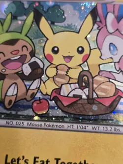 Pikachu XY95 Promo Pokemon Card XY Black Star Promo Rare Holo NM/MINT (+Sylveon) - Image 8