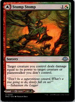 Magic the Gathering Stump Stomp / Burnwillow Clearing Modern Horizons 3 MTG - Image 1