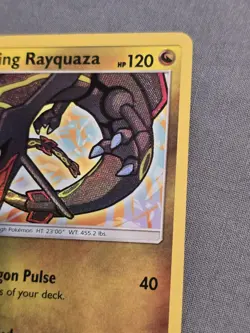 Pokemon TCG 2017 Shining Rayquaza 56/73 Shining Legends Holo Card - Image 5