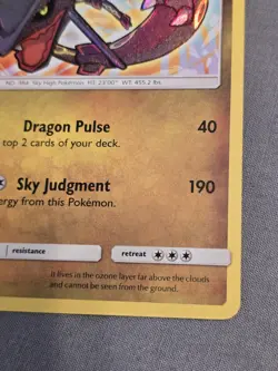 Pokemon TCG 2017 Shining Rayquaza 56/73 Shining Legends Holo Card - Image 6