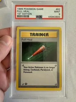 1999 Pokemon - 1st Edition Shadowless Full Heal Base Set 82/102 PSA 9 Mint! WOTC - Image 2