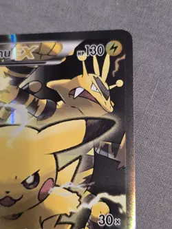 Pokemon TCG Pikachu EX XY 124 Black Star Promo Holo Full Art Pokemon Card - Image 6