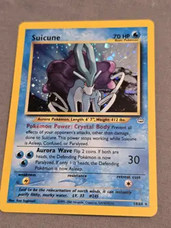 Suicune 14/64 Holo Neo Revelation WOTC 2001 Pokemon Card TCG - Image 1