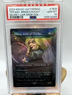 Tiffany, Bride of Chucky - Varragoth, Bloodsky Sire Secret Lair Drop PSA 10 Foil - Image 1