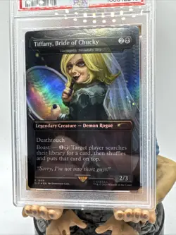 Tiffany, Bride of Chucky - Varragoth, Bloodsky Sire Secret Lair Drop PSA 10 Foil - Image 2