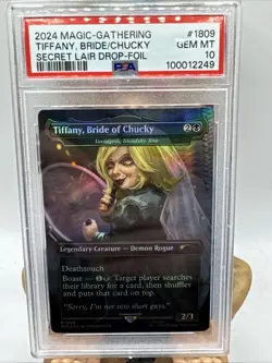 Tiffany, Bride of Chucky - Varragoth, Bloodsky Sire Secret Lair Drop PSA 10 Foil - Image 3