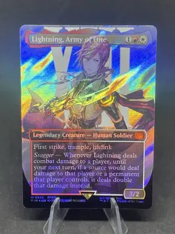 Lightning, Army of One (Borderless) (Surge Foil) (0545) Final Fantasy Foil - Image 1