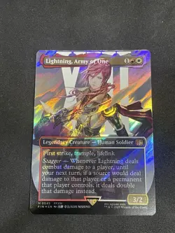 Lightning, Army of One (Borderless) (Surge Foil) (0545) Final Fantasy Foil - Image 3